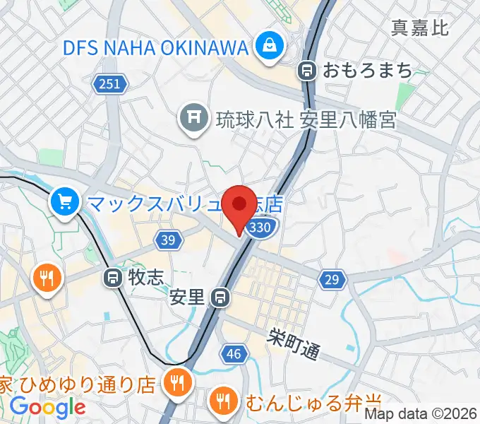 西部ピアノ 沖縄工房の地図