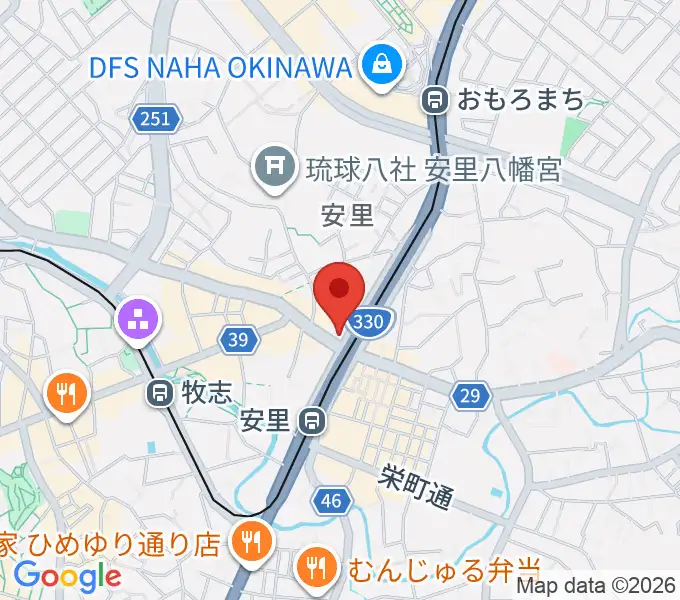 西部ピアノ 沖縄工房の地図