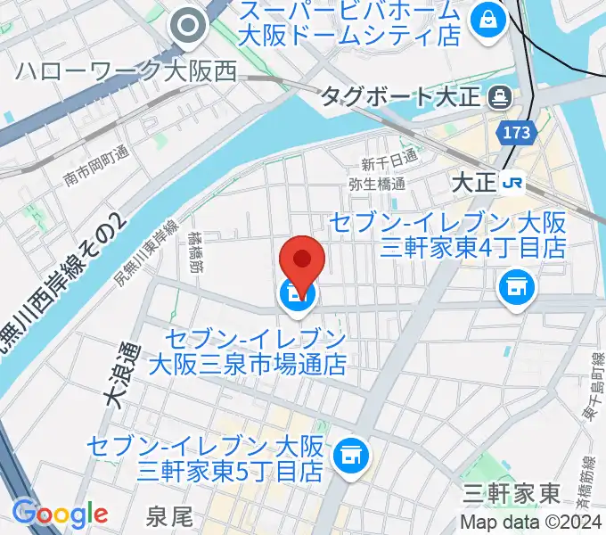 西部ピアノ音楽教室の地図