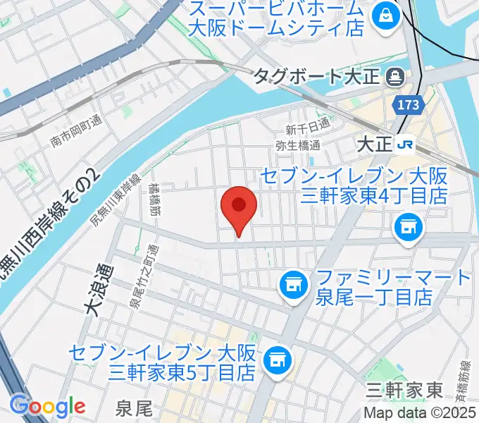 西部ピアノ音楽教室の地図