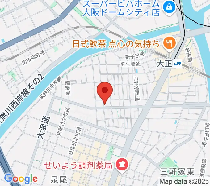 西部ピアノ音楽教室の地図