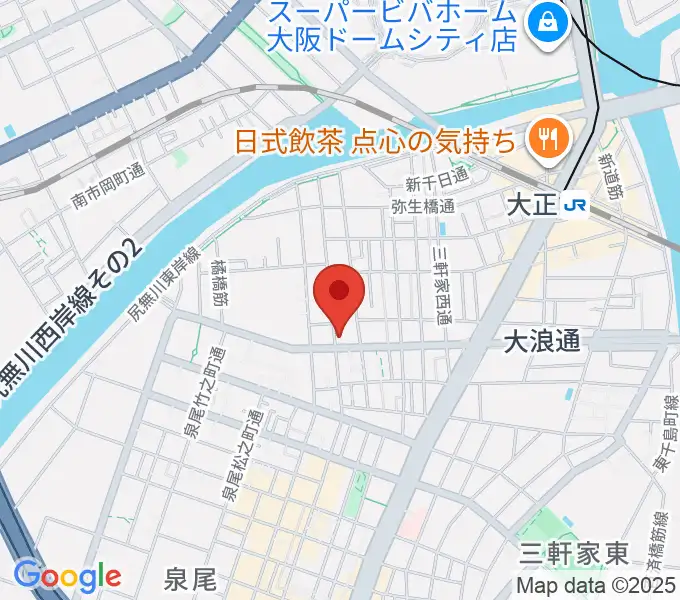 西部ピアノ音楽教室の地図