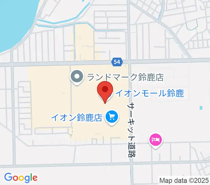 島村楽器 イオンモール鈴鹿店の地図