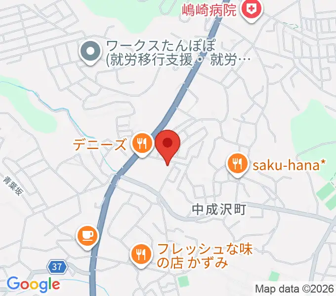 成沢プレーゴセンター ヤマハ音楽教室の地図