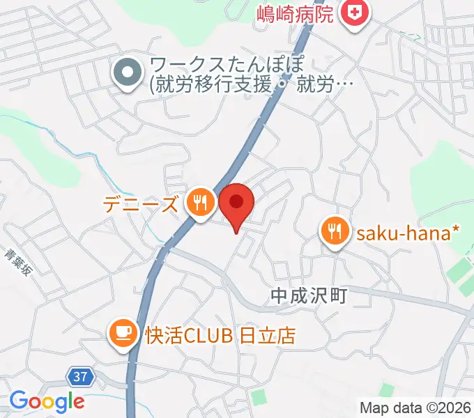成沢プレーゴセンター ヤマハ音楽教室の地図