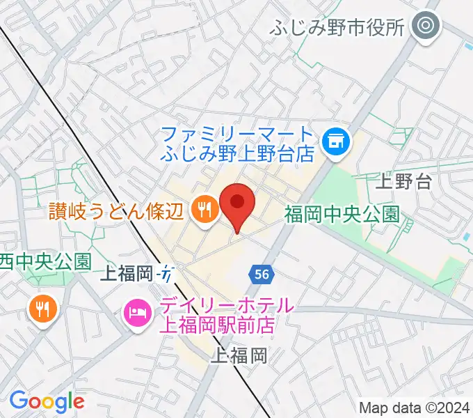 スカイワードミュージックスクールの地図