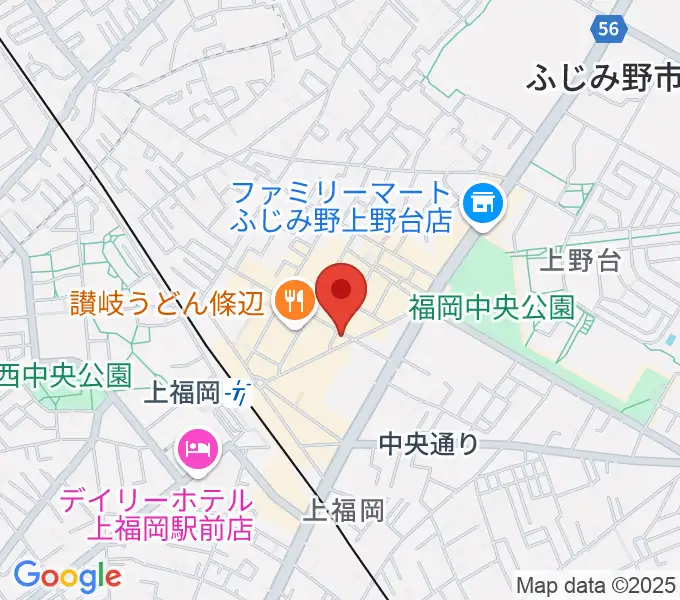 スカイワードミュージックスクールの地図