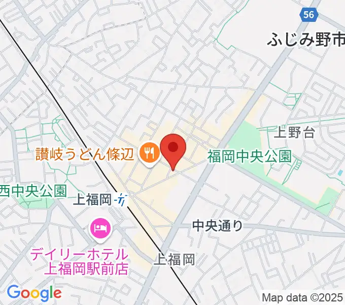 スカイワードミュージックスクールの地図