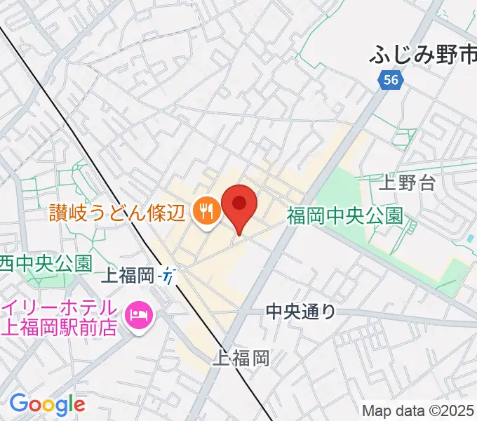 スカイワードミュージックスクールの地図