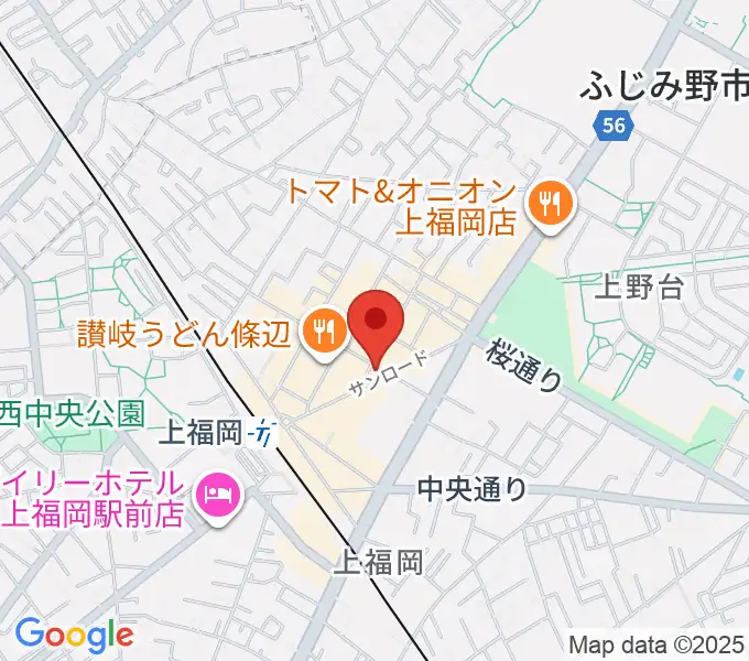 スカイワードミュージックスクールの地図
