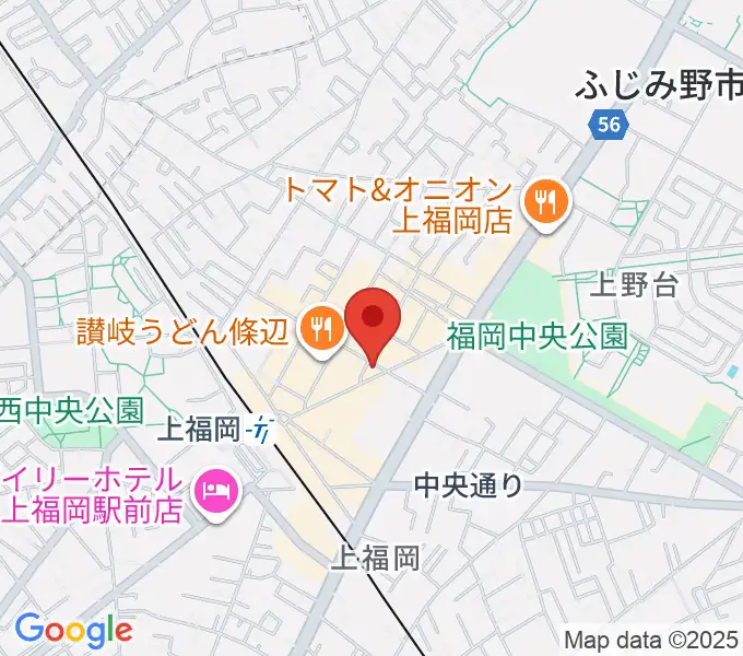 スカイワードミュージックスクールの地図