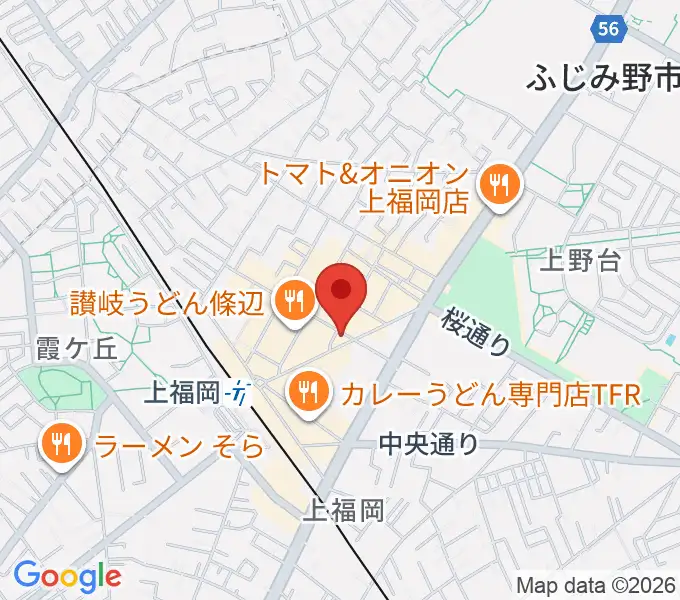 スカイワードミュージックスクールの地図