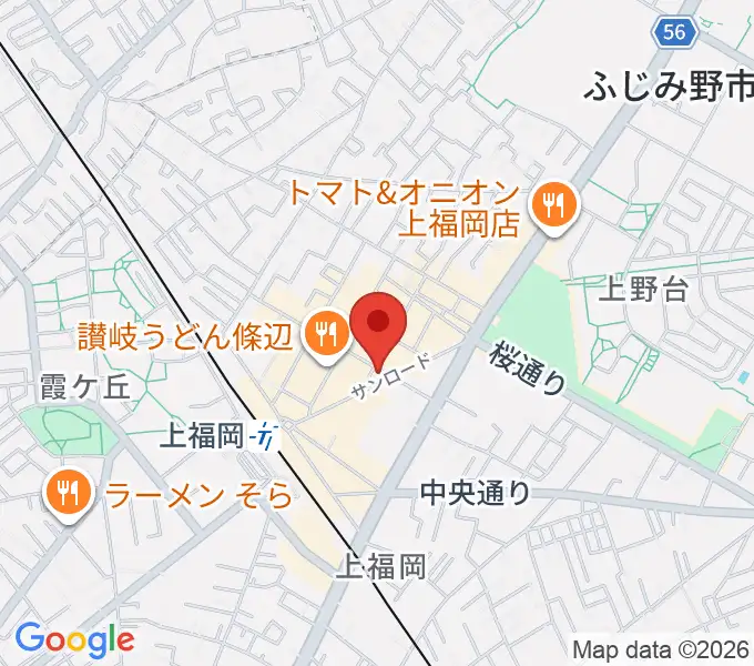 スカイワードミュージックスクールの地図