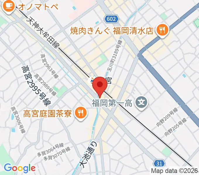 音楽教室ララムジカの地図