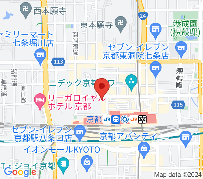 JEUGIAハーモニーステーション京都駅前の場所