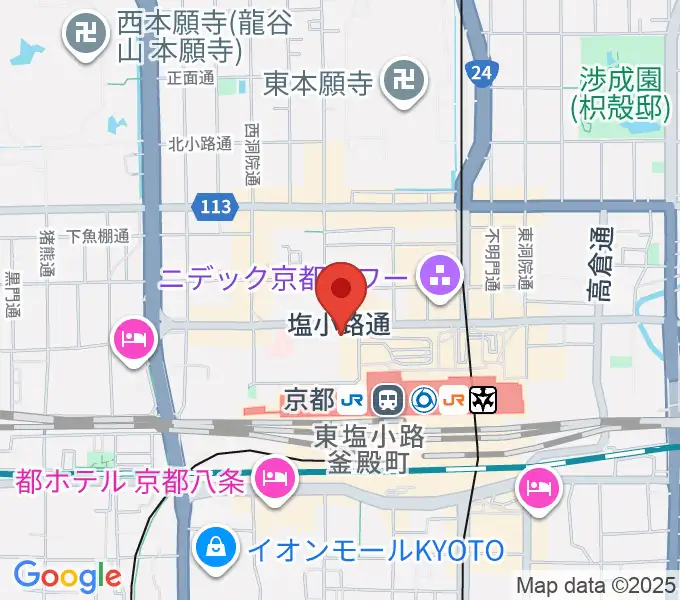 JEUGIAハーモニーステーション京都駅前の地図