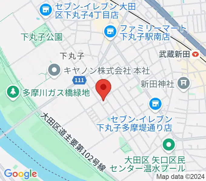 ピアノ教室アンダンティーノの地図