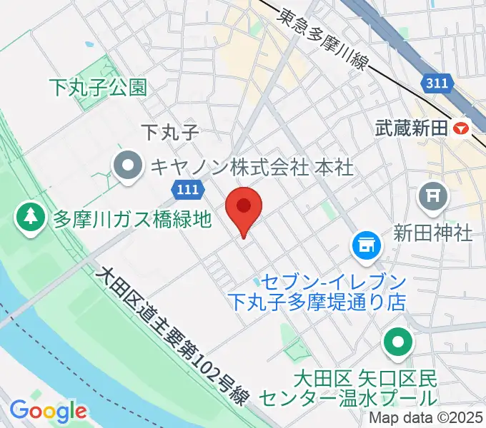 ピアノ教室アンダンティーノの地図