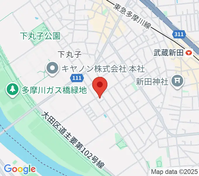 ピアノ教室アンダンティーノの地図