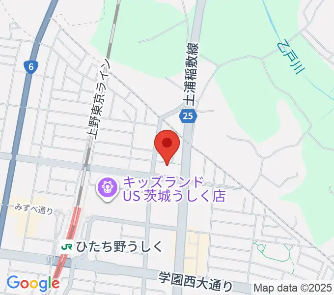 ひたち野うしく総合センター ヤマハミュージックの地図