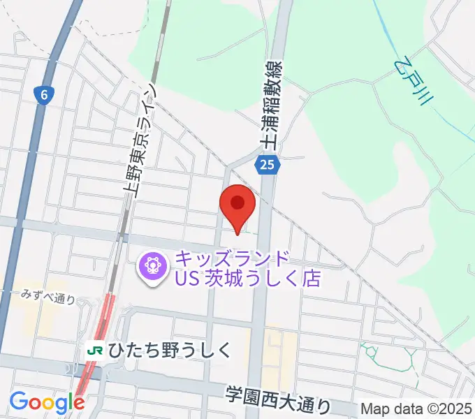 ひたち野うしく総合センター ヤマハミュージックの地図