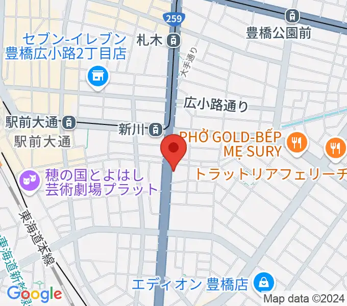 オリエント楽器 豊橋店の地図