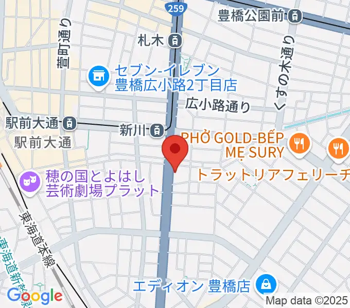 オリエント楽器 豊橋店の地図