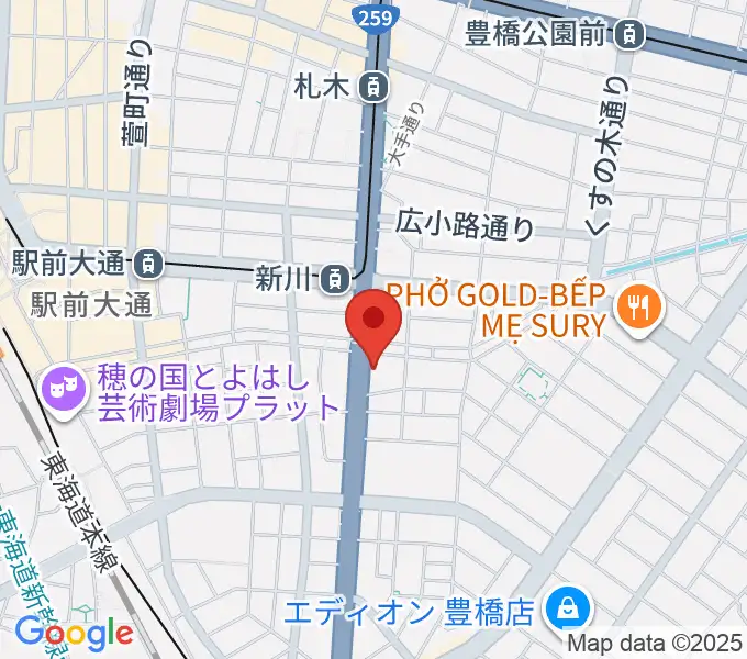 オリエント楽器 豊橋店の地図