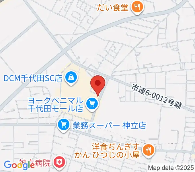 かすみがうらセンター ヤマハミュージックの地図