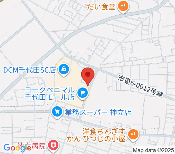 かすみがうらセンター ヤマハミュージックの地図