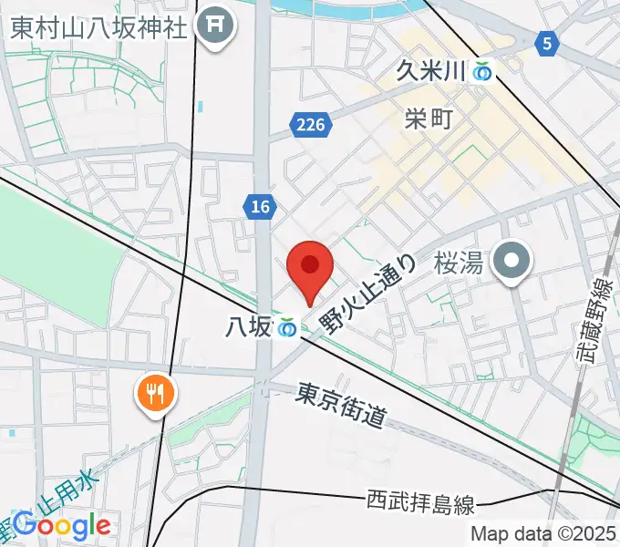 あも音楽院の地図