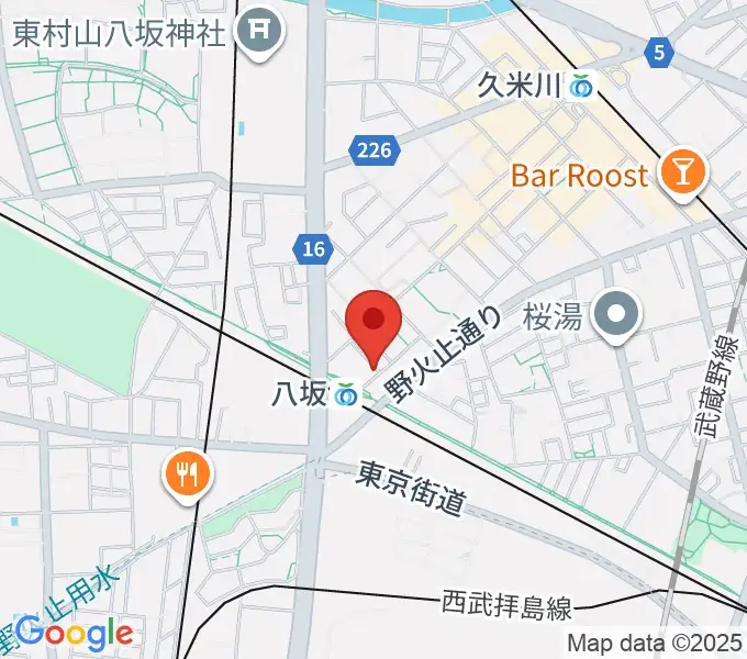 あも音楽院の地図