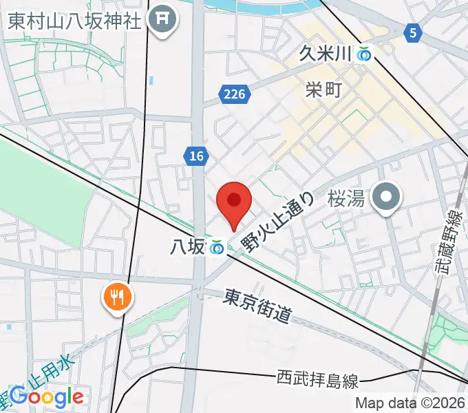 あも音楽院の地図