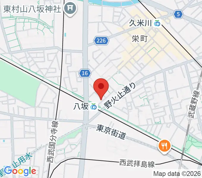 あも音楽院の地図