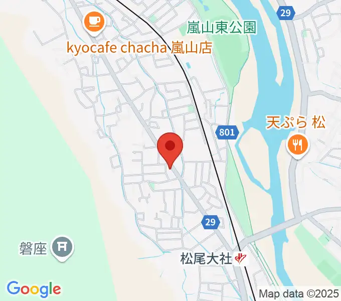 嵐山おんがく教室の地図
