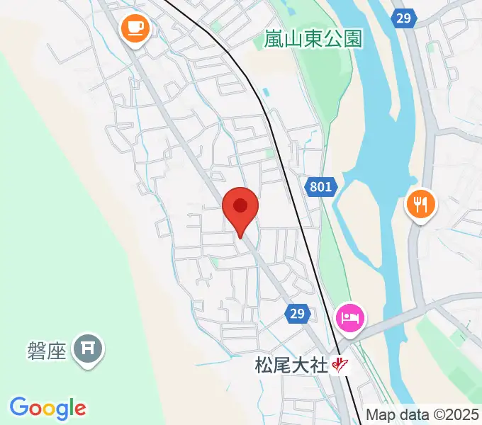 嵐山おんがく教室の地図