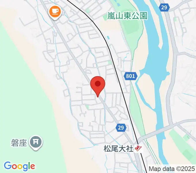 嵐山おんがく教室の地図