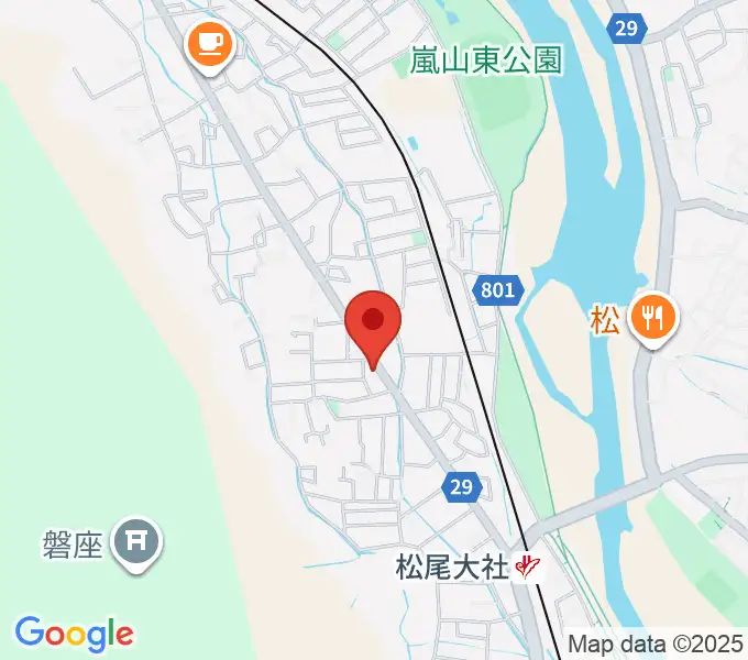 嵐山おんがく教室の地図