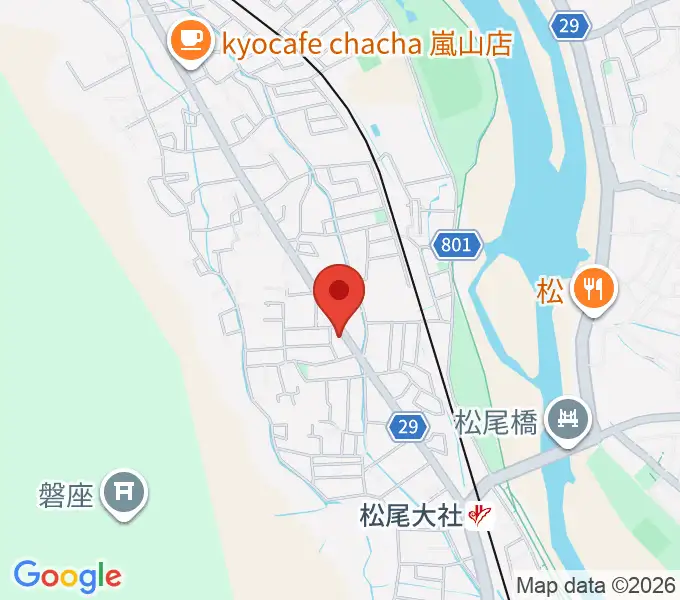 嵐山おんがく教室の地図