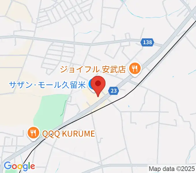 ちあき音楽教室 久留米教室の地図