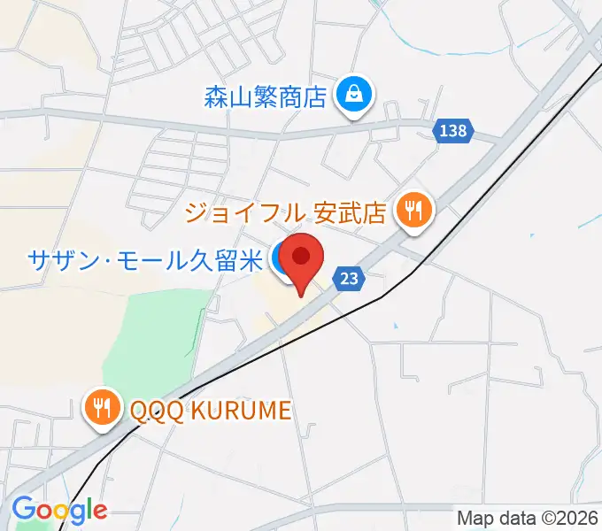 ちあき音楽教室 久留米教室の地図