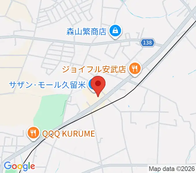 ちあき音楽教室 久留米教室の地図