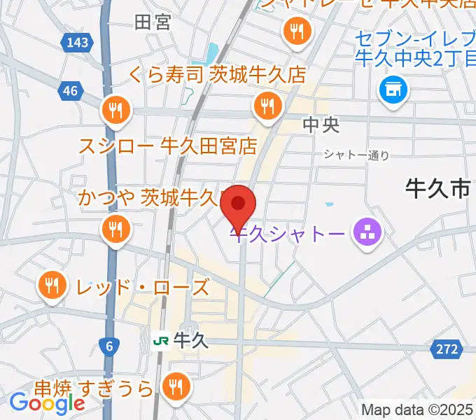 セイワ楽器 牛久センターの地図