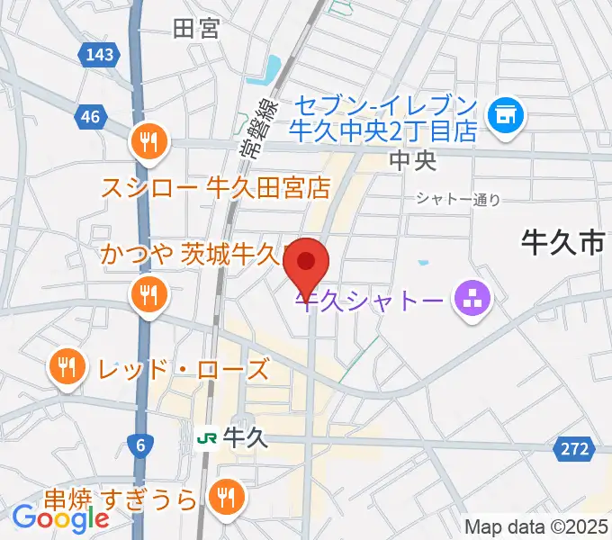 セイワ楽器 牛久センターの地図