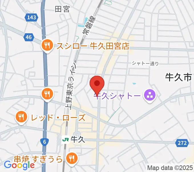 セイワ楽器 牛久センターの地図