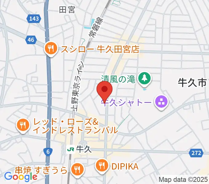 セイワ楽器 牛久センターの地図
