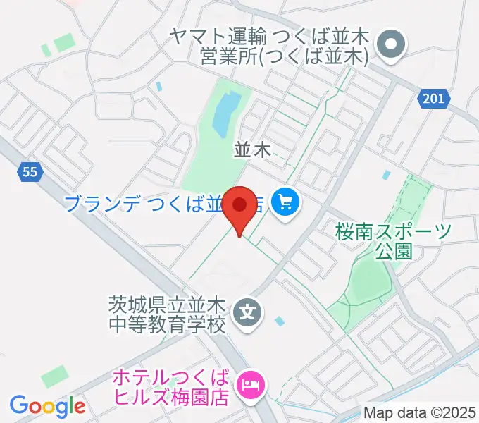並木センター ヤマハミュージックの地図