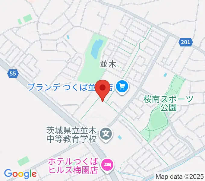 並木センター ヤマハミュージックの地図