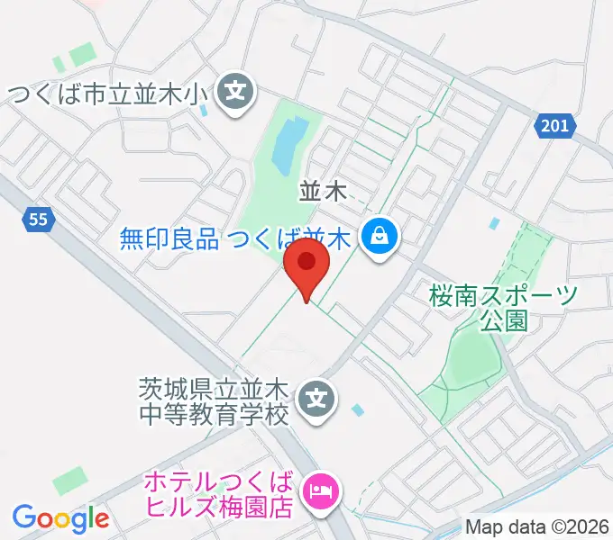 並木センター ヤマハミュージックの地図