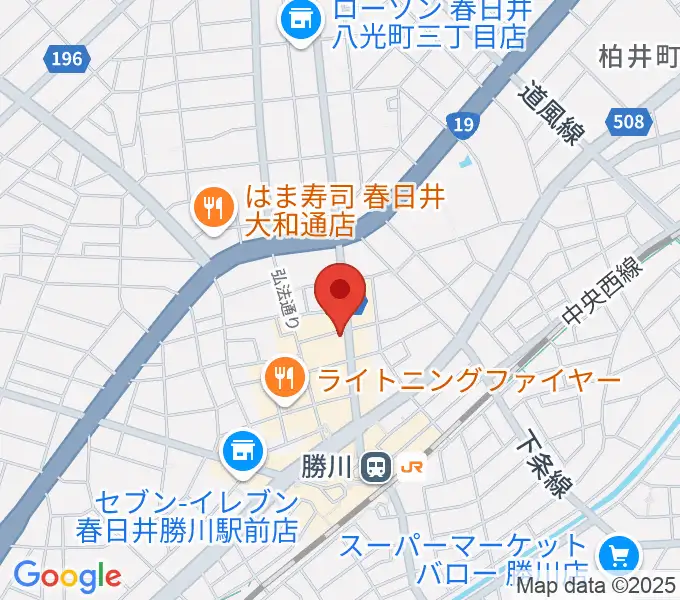 ジュンセイギターズの地図